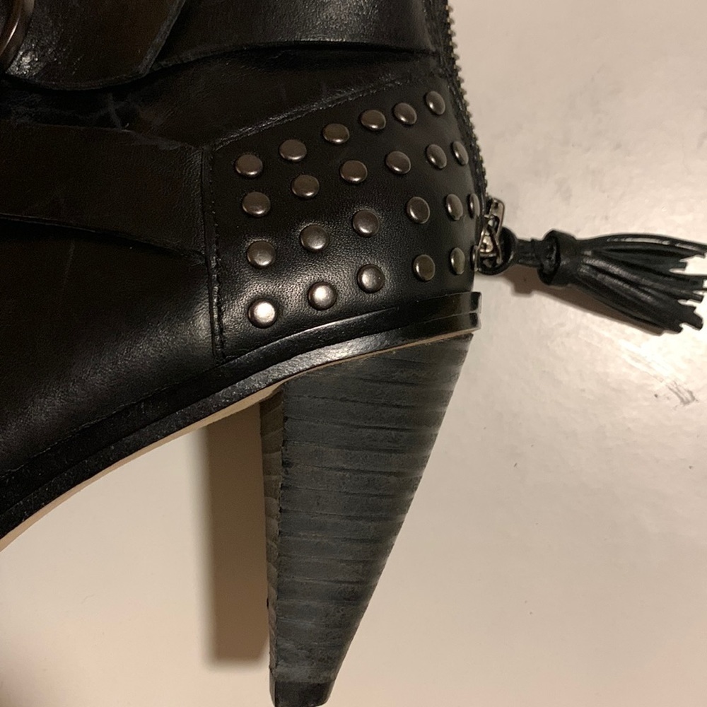 𝅺PLENTY by Tracy Reese stuffed black ankle boots size 37.5- gently used - Picture 16 of 16